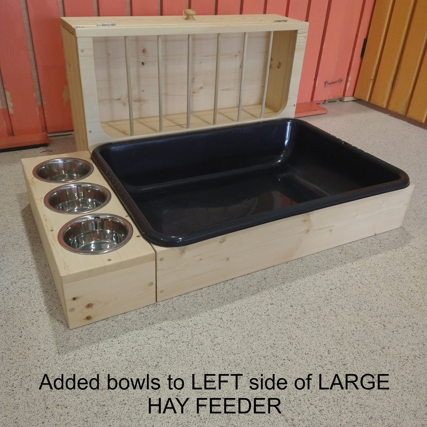 Side Bowls for Large Hay Feeder