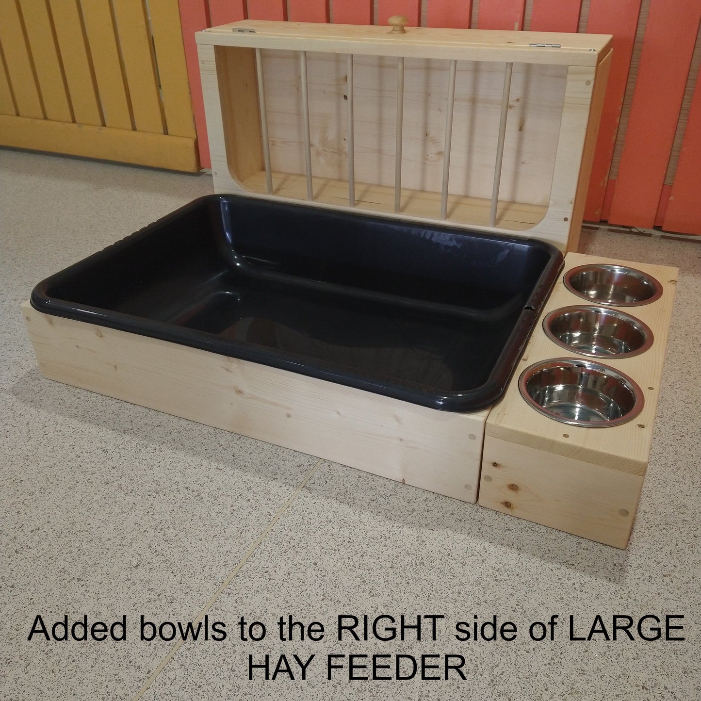 Side Bowls for Large Hay Feeder